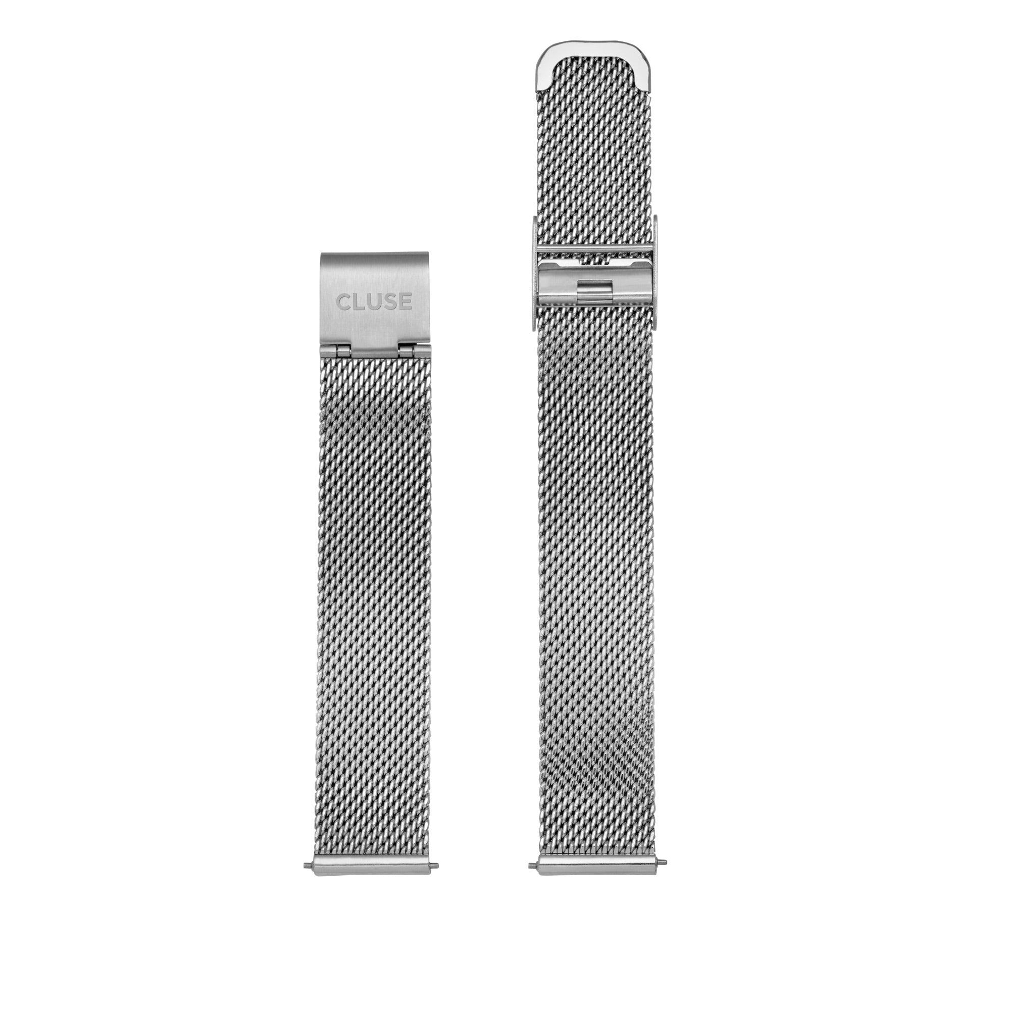 CLUSE Zilverkleurige Mesh Horlogeband 16 mm CS1401101028 - productfoto