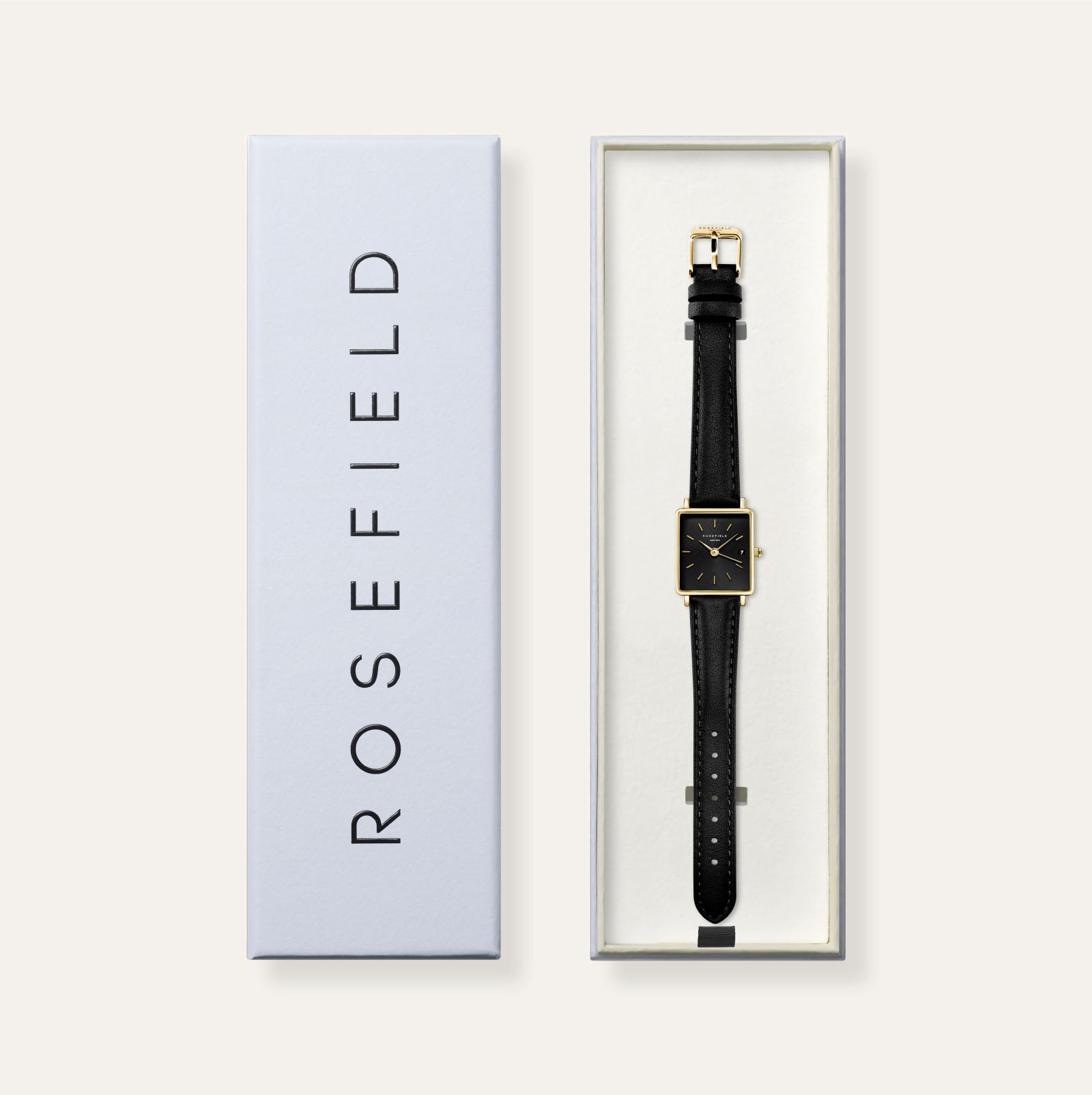Rosefield Boxy XS horloge QBBLG-Q53 M03 shadow