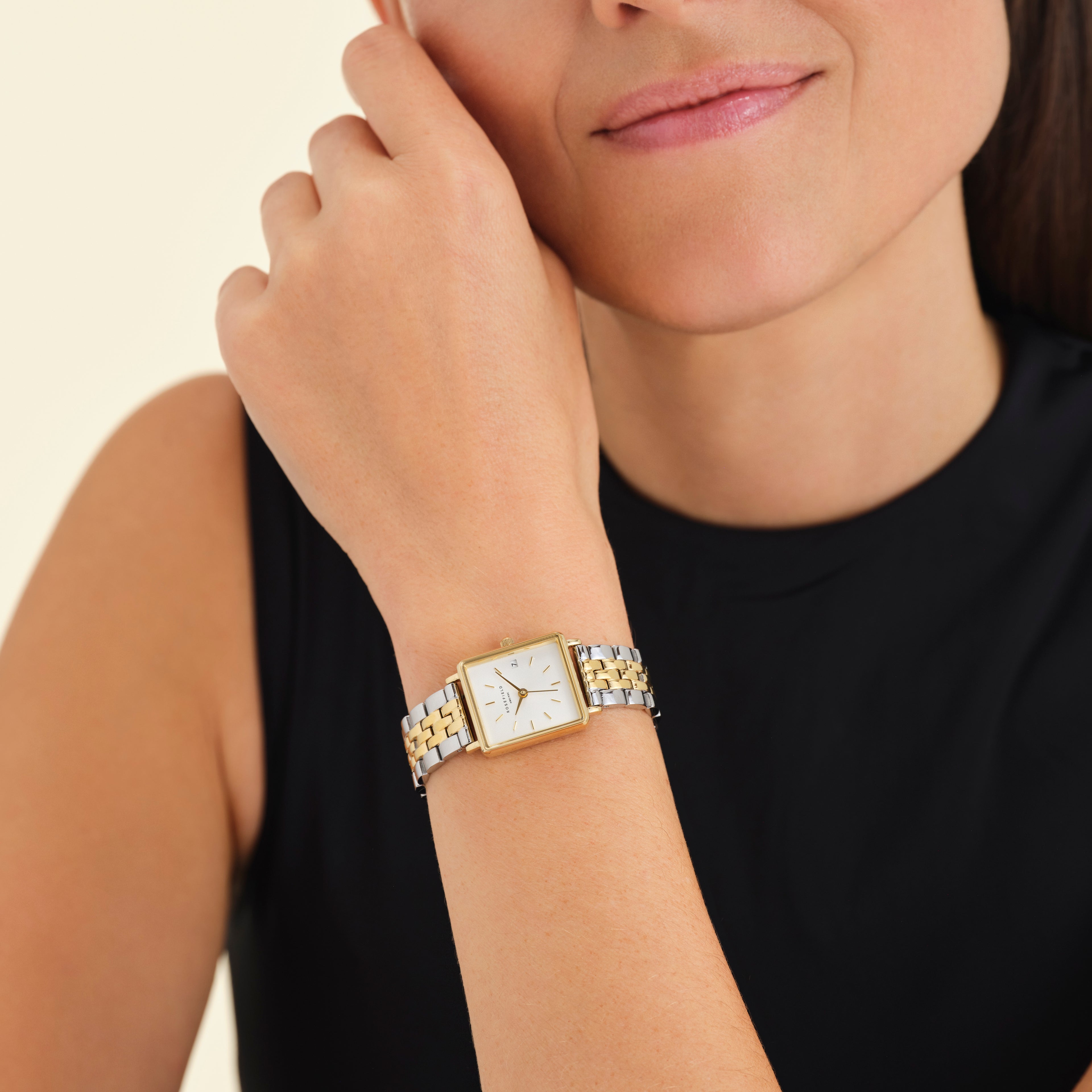 Rosefield Boxy XS horloge QMWSSG-Q023 productfoto