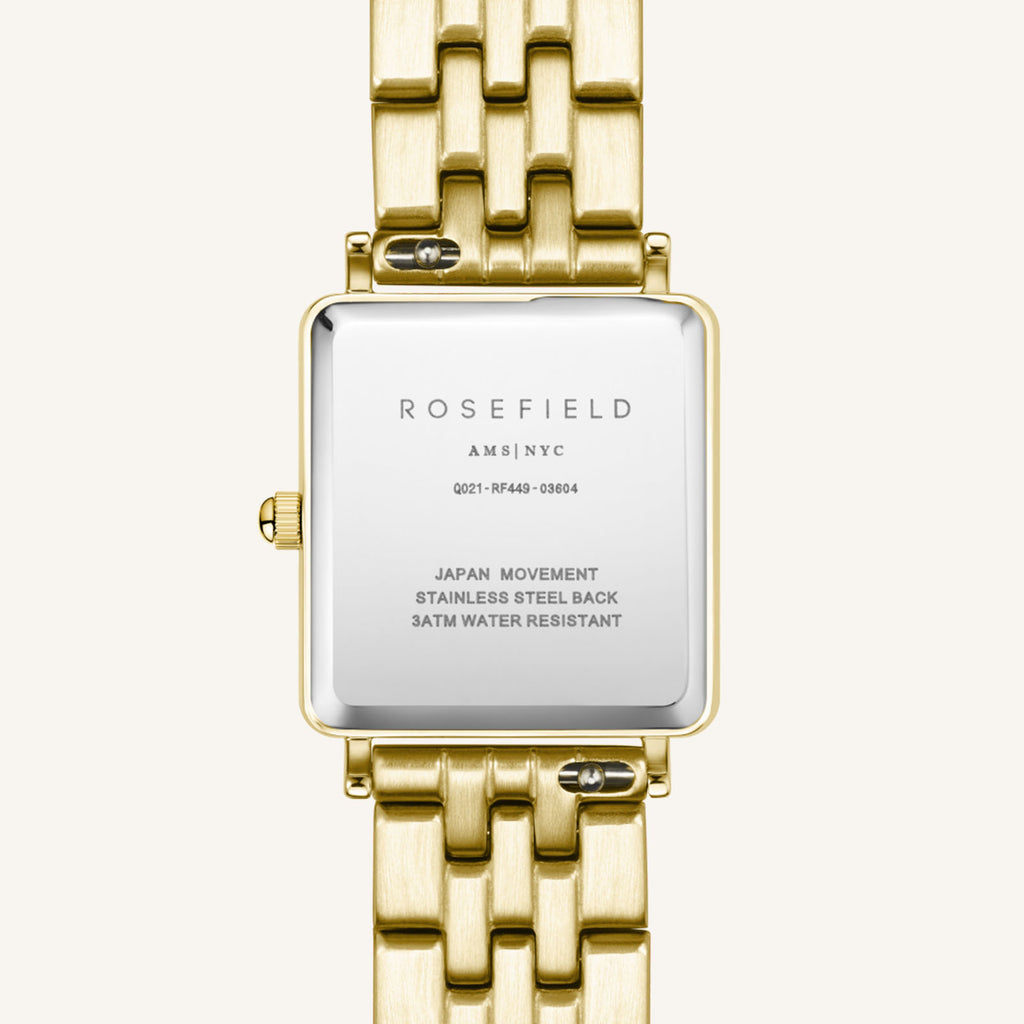 Rosefield Boxy XS horloge QMWSG-Q021 achterkant