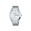 Lorus RXN25DX5 herenhorloge van zilverkleurig staal met witte wijzerplaat met datumweergave - Ø 40 mm