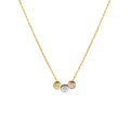 Collier tricolor zirkonia 1.0 mm 42 - 44 - 46 cm