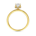 ring lab grown diamant ovaal 1.07ct f vs