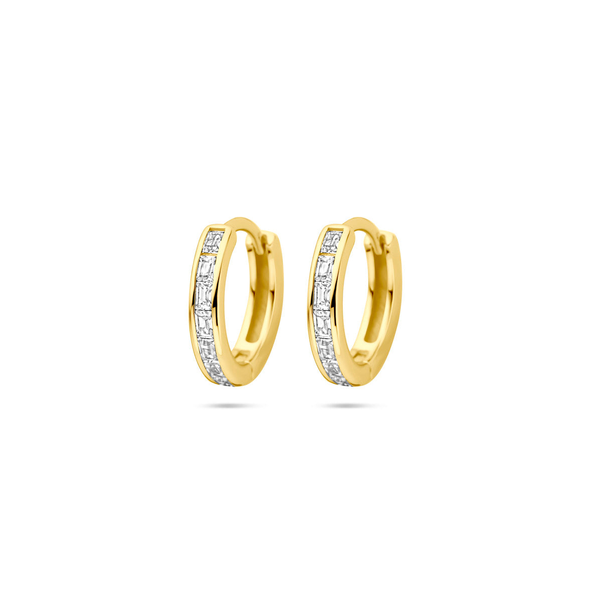 Klapoorringen zirkonia 12 mm 1 micron