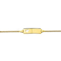 Graveerarmband hart gourmette 4-zijdes geslepen plaat 5.0 mm