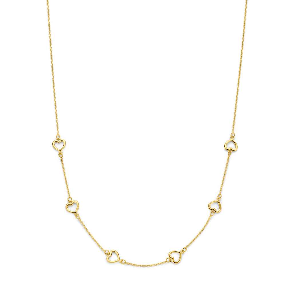 Collier hartjes 41 - 43 - 45 cm