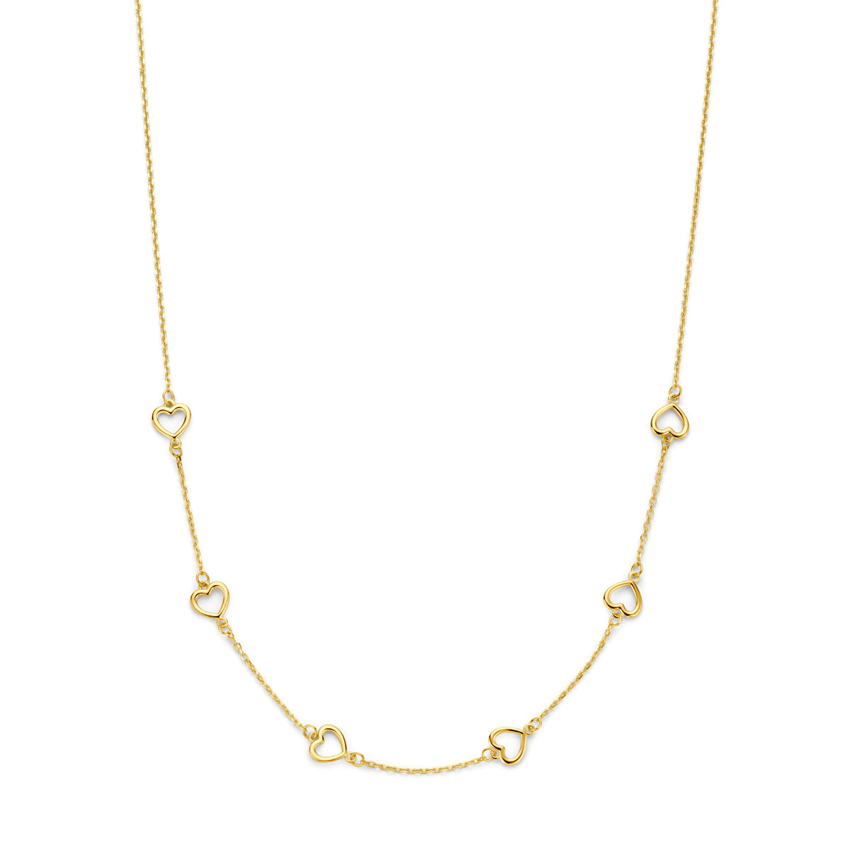 Collier hartjes 41 - 43 - 45 cm