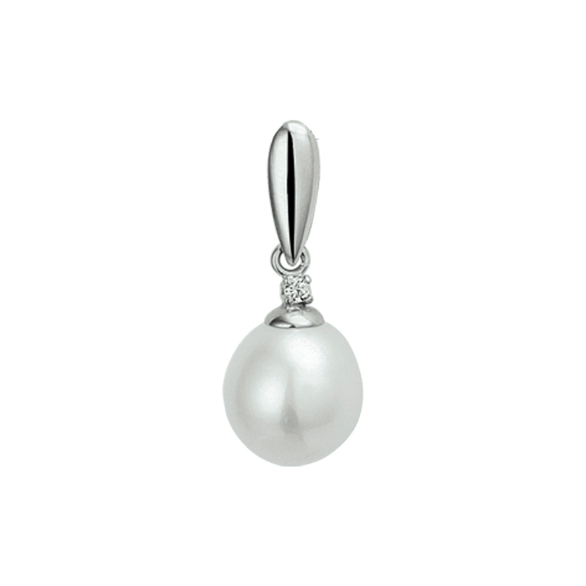 Hanger parel en zirkonia 14 x 8.5 mm