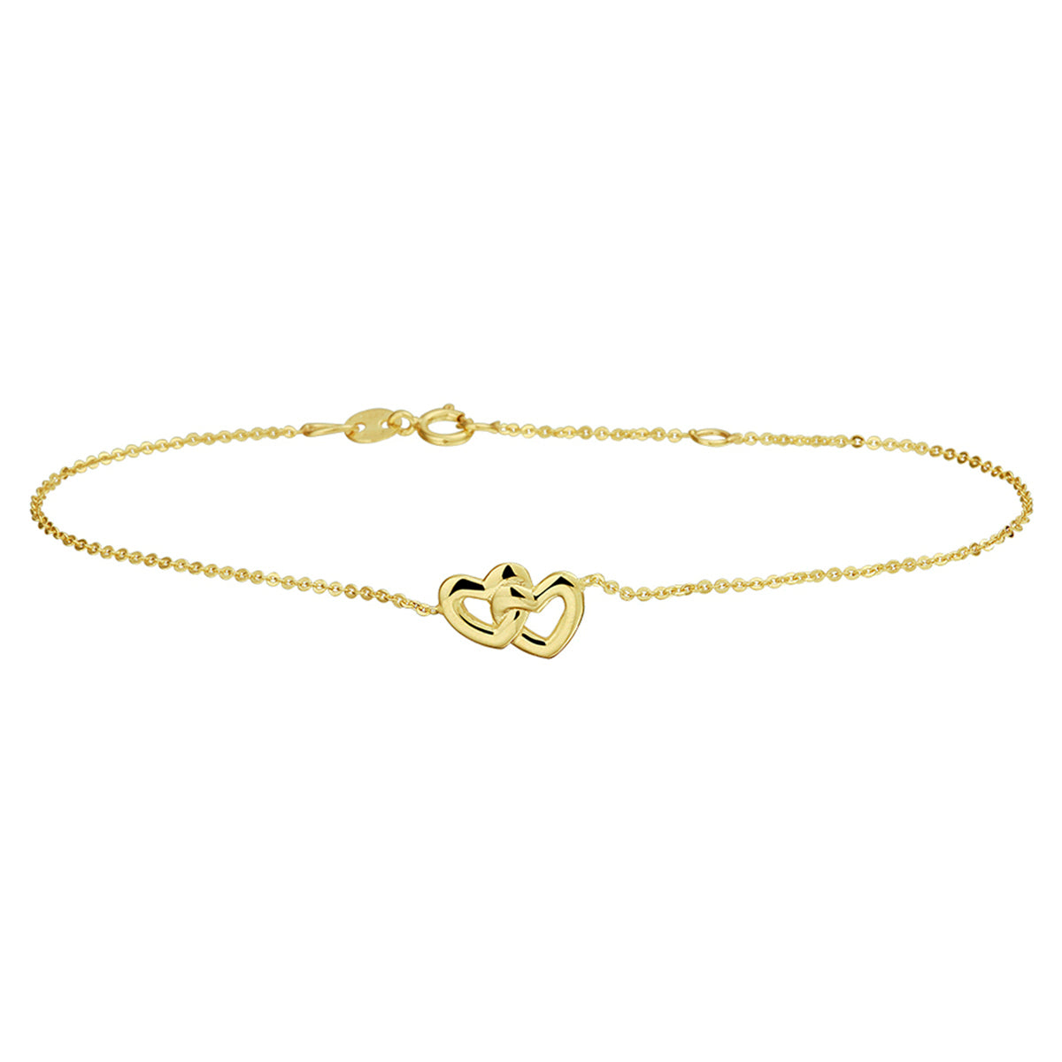 Armband hartjes 16 - 18 cm