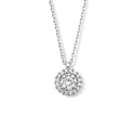 Collier zirkonia 41 + 4 cm halo
