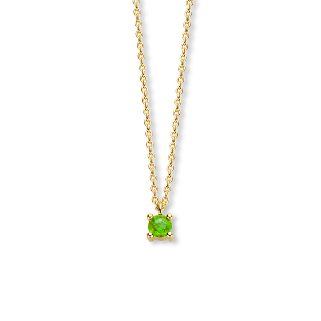 Collier met geboortesteen 40 - 42 - 44 cm