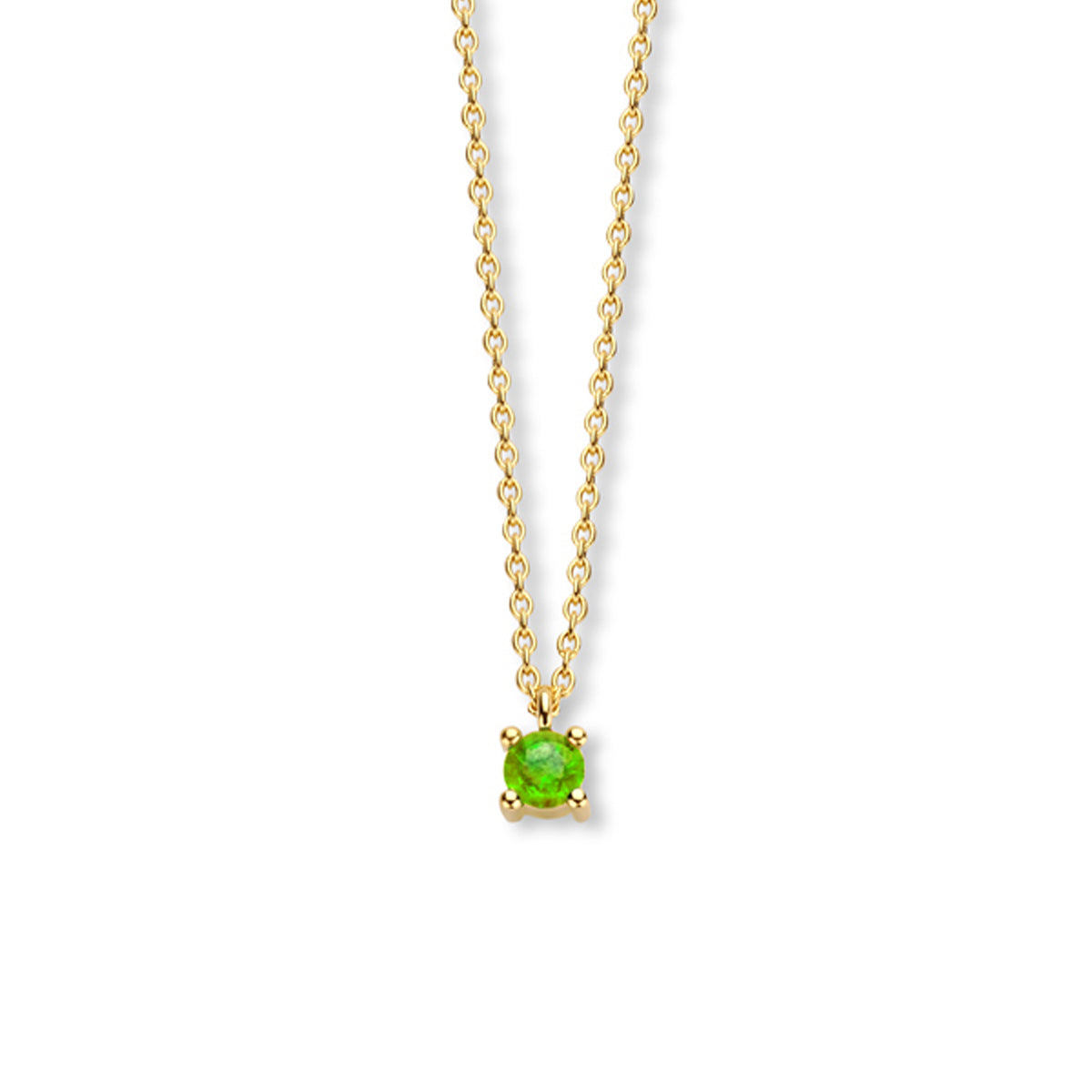 Collier met geboortesteen 40 - 42 - 44 cm