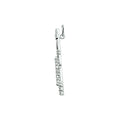 Zilveren hanger dwarsfluit 32mm