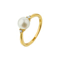Ring parel en diamant 0.05ct h si