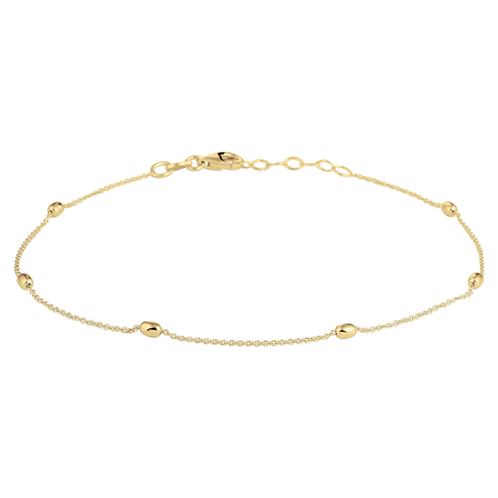 Enkelbandje bolletjes 1.0 mm 24 + 2 cm 1 micron