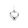 Zilveren hanger/bedel hart bol