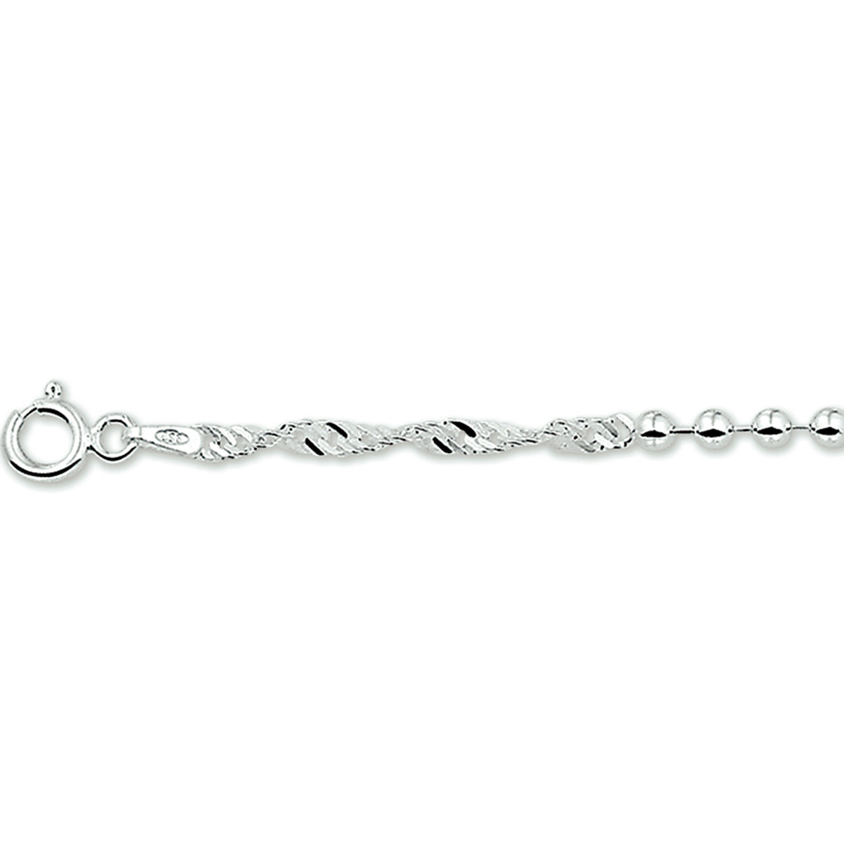 Armband singapore en bolletjes 18 cm