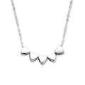 Collier 5 hartjes 41 + 4 cm