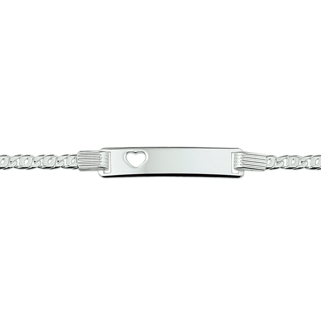 Graveerarmband hart plaat 6.0 mm