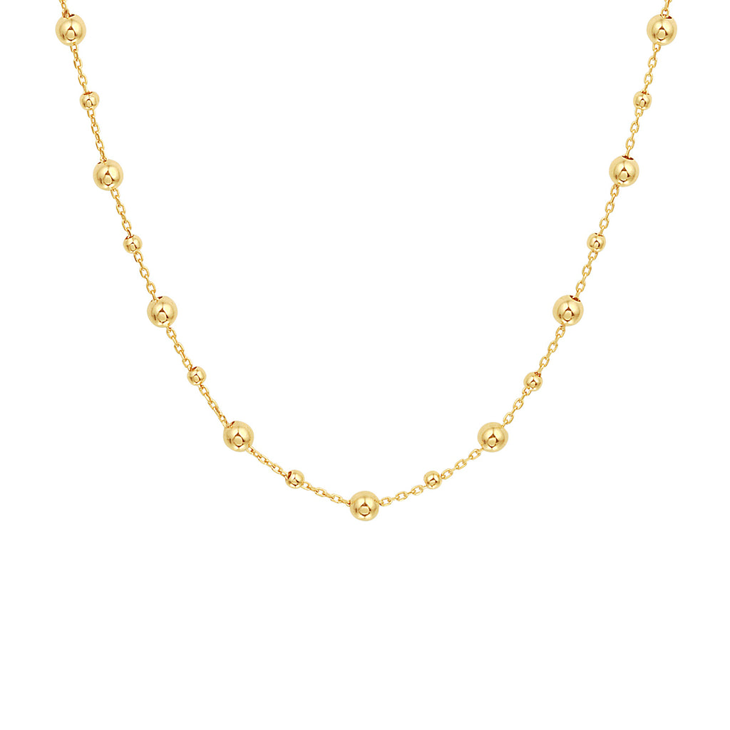 Collier bolletjes 0.8 mm 41 + 4 cm