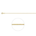 Collier ankerschakel - goud