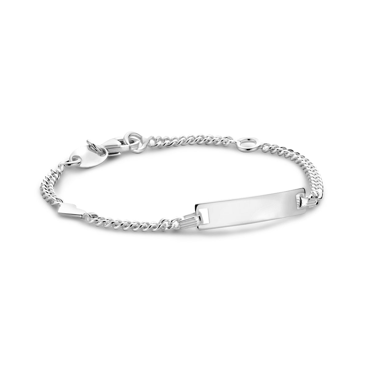 GRAVEERARMBAND ZILVER KINDEREN 13CM
