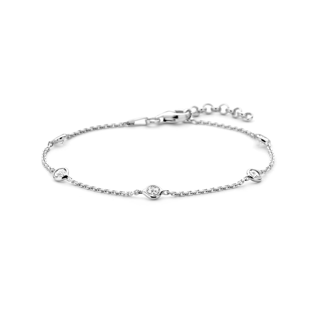 Armband - zilver zirkonia