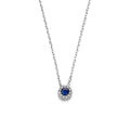Collier saffier zirkonia 41 - 43 - 45 cm