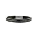 Armband - staal leer
