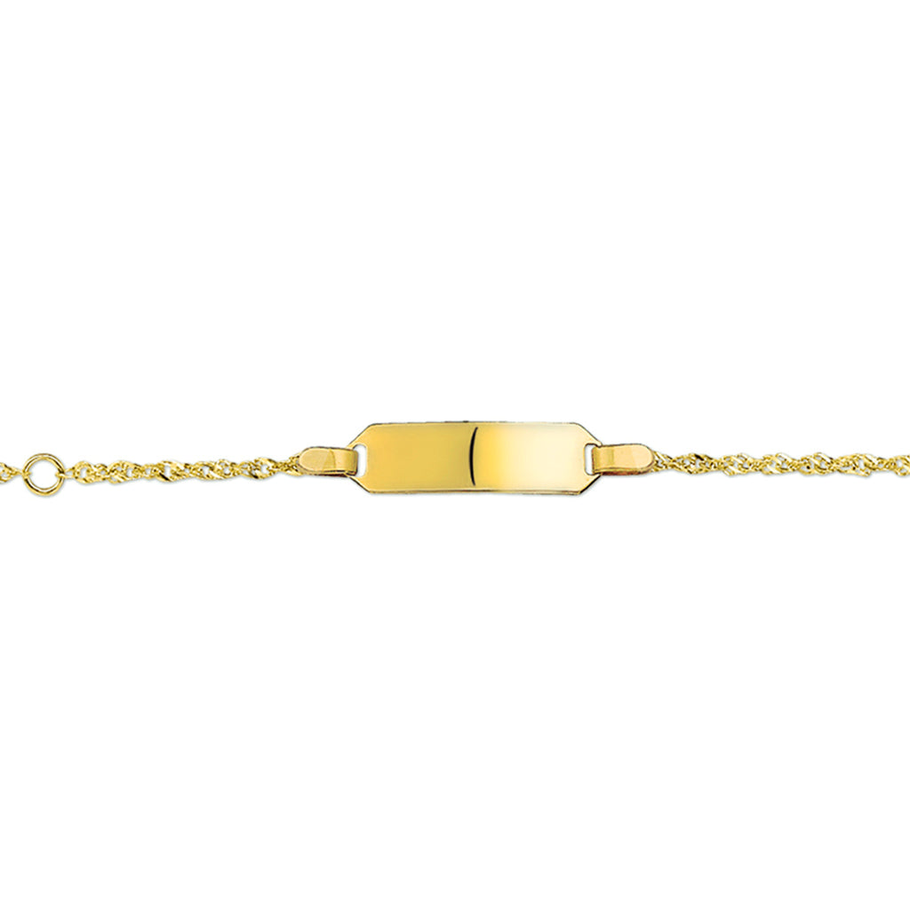 Graveerarmband singapore plaat 5 mm