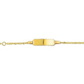 Graveerarmband singapore plaat 5 mm