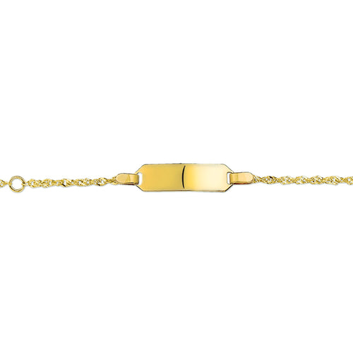 Graveerarmband singapore plaat 5 mm