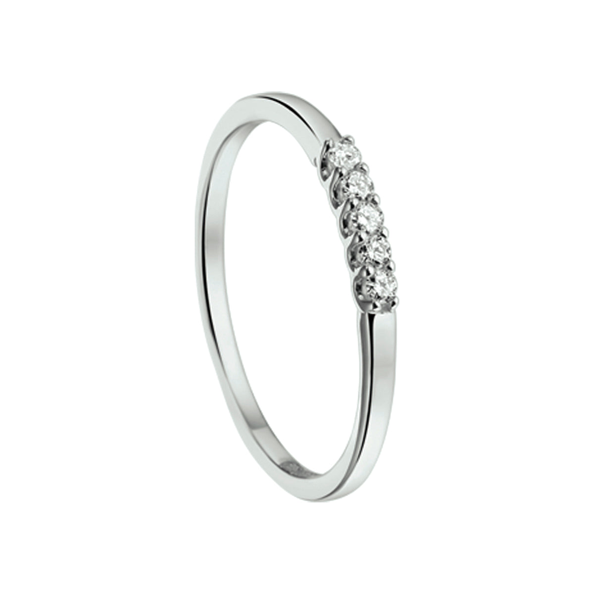 Ring diamant 0.10ct h si