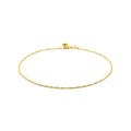 Enkelbandje singapore 1.4 mm 24 - 26 cm