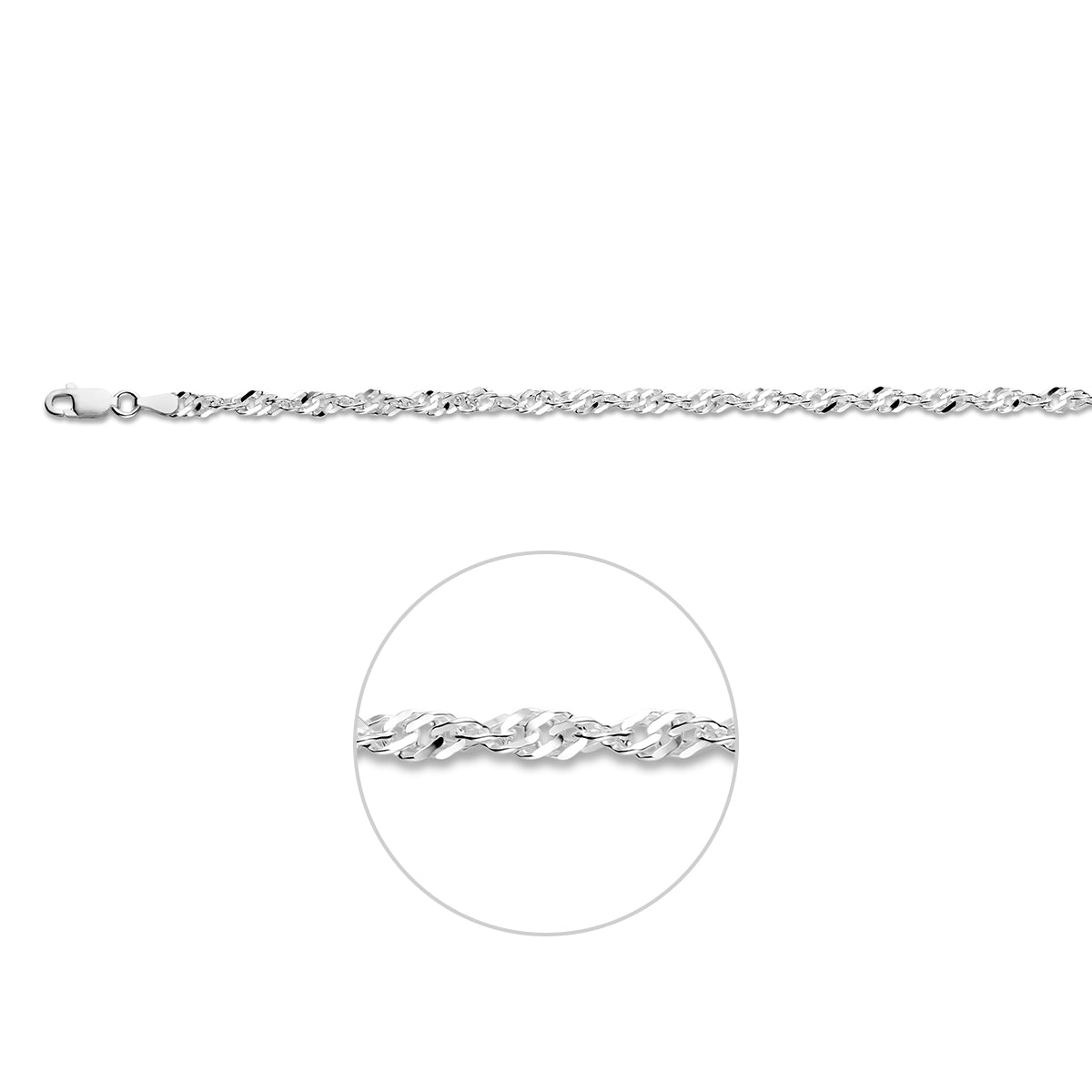 Armband singapore 3.5 mm 19 cm