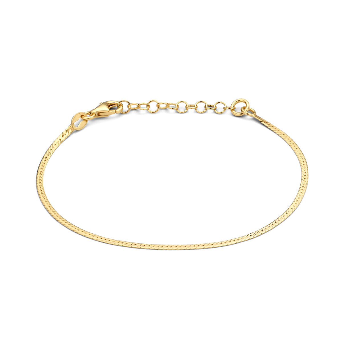 Goud geel op Zilver lengte artikelen (schakel)