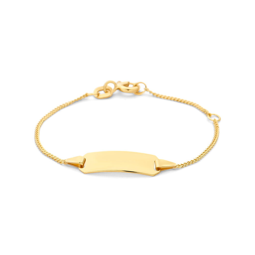Graveerarmband gourmette 4-zijdes geslepen plaat 5 mm