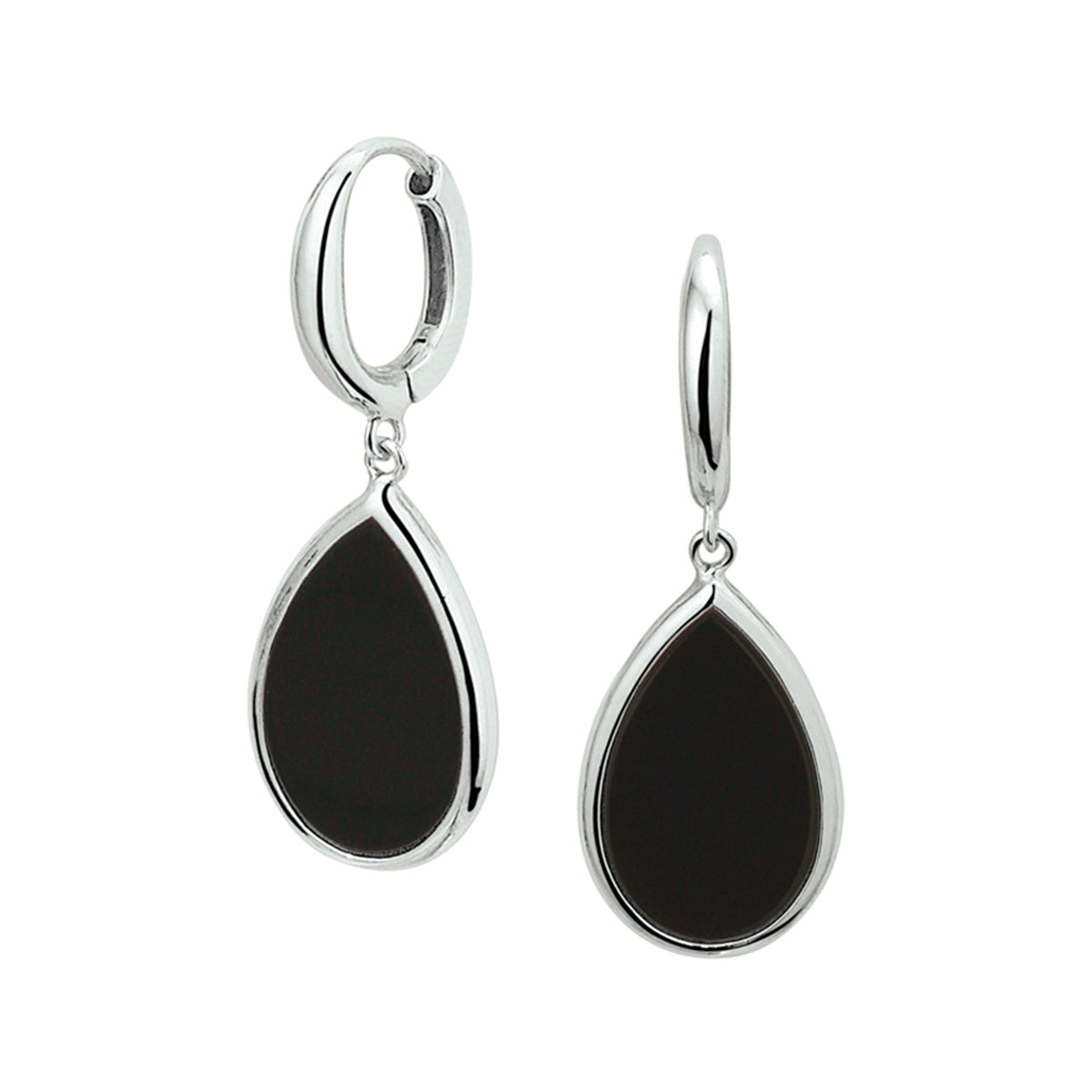 Klapoorringen onyx