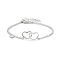 Armband hartjes 16 + 3 cm