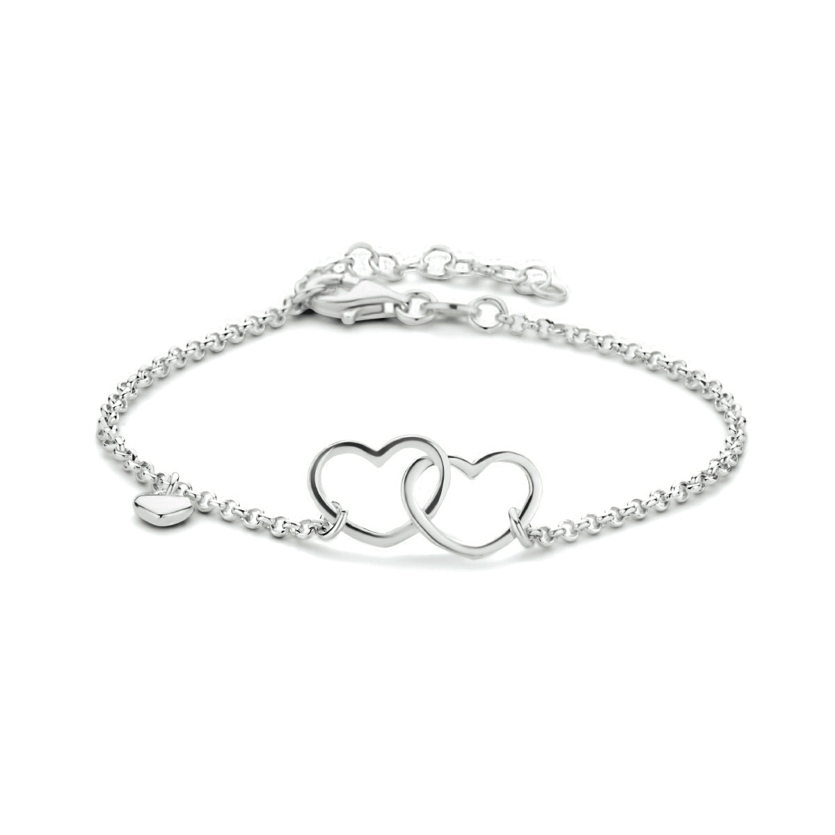 Armband hartjes 16 + 3 cm