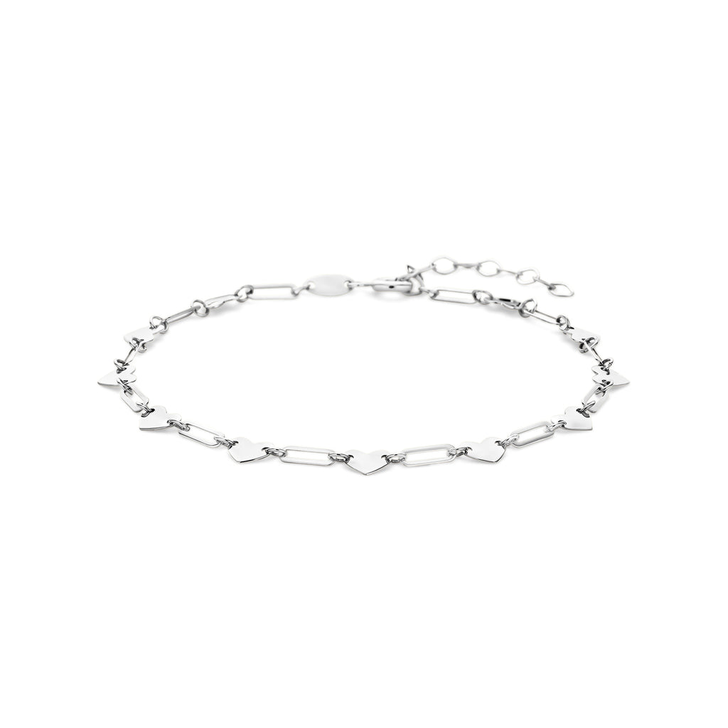 Armband hartjes 16 + 3 cm
