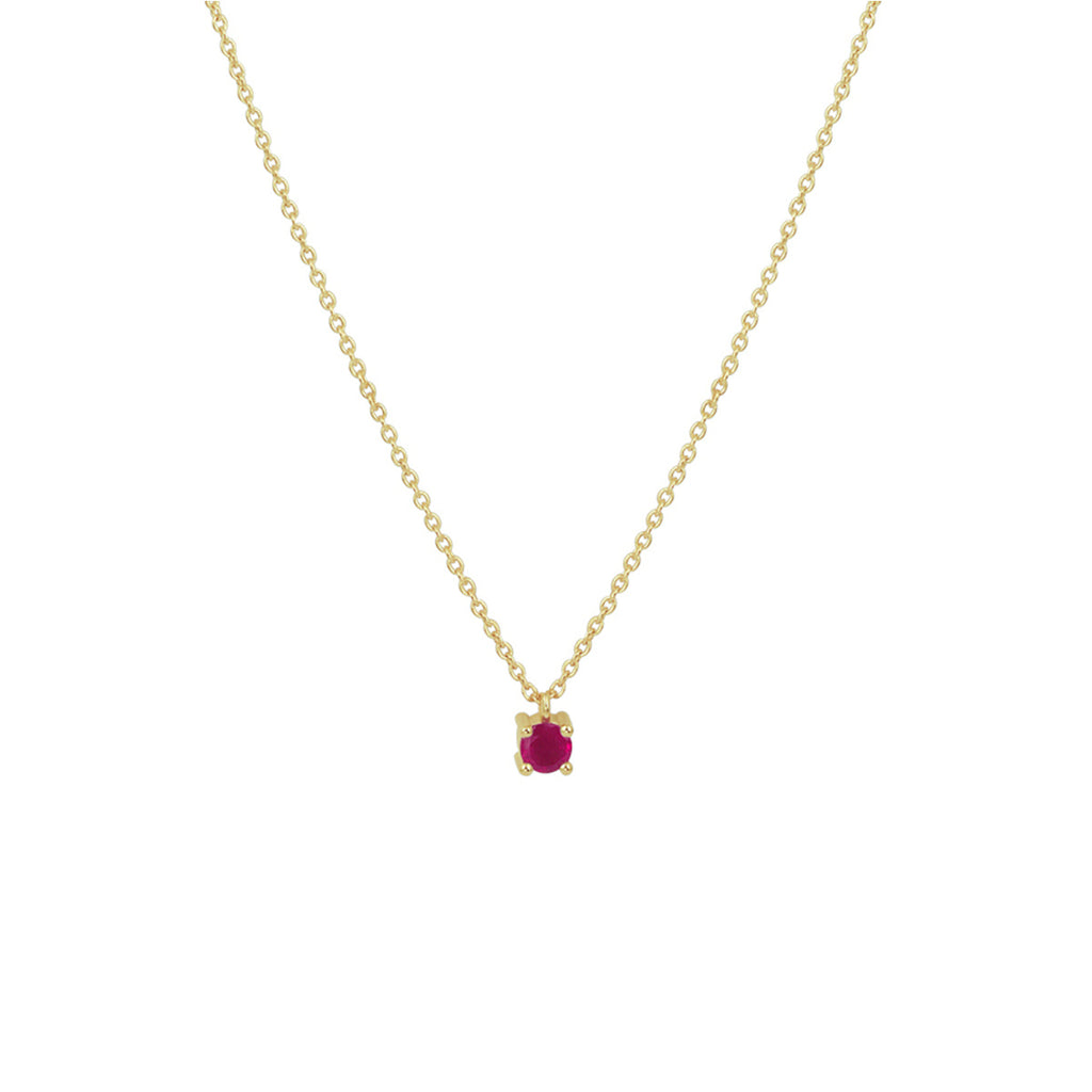 Collier robijn 40 - 42 - 44 cm
