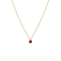 Collier robijn 40 - 42 - 44 cm