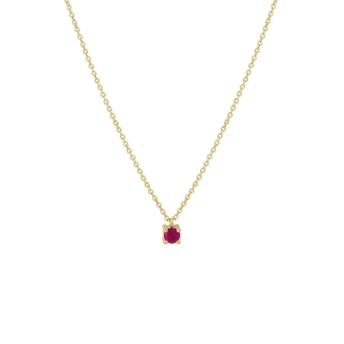 Collier robijn 40 - 42 - 44 cm