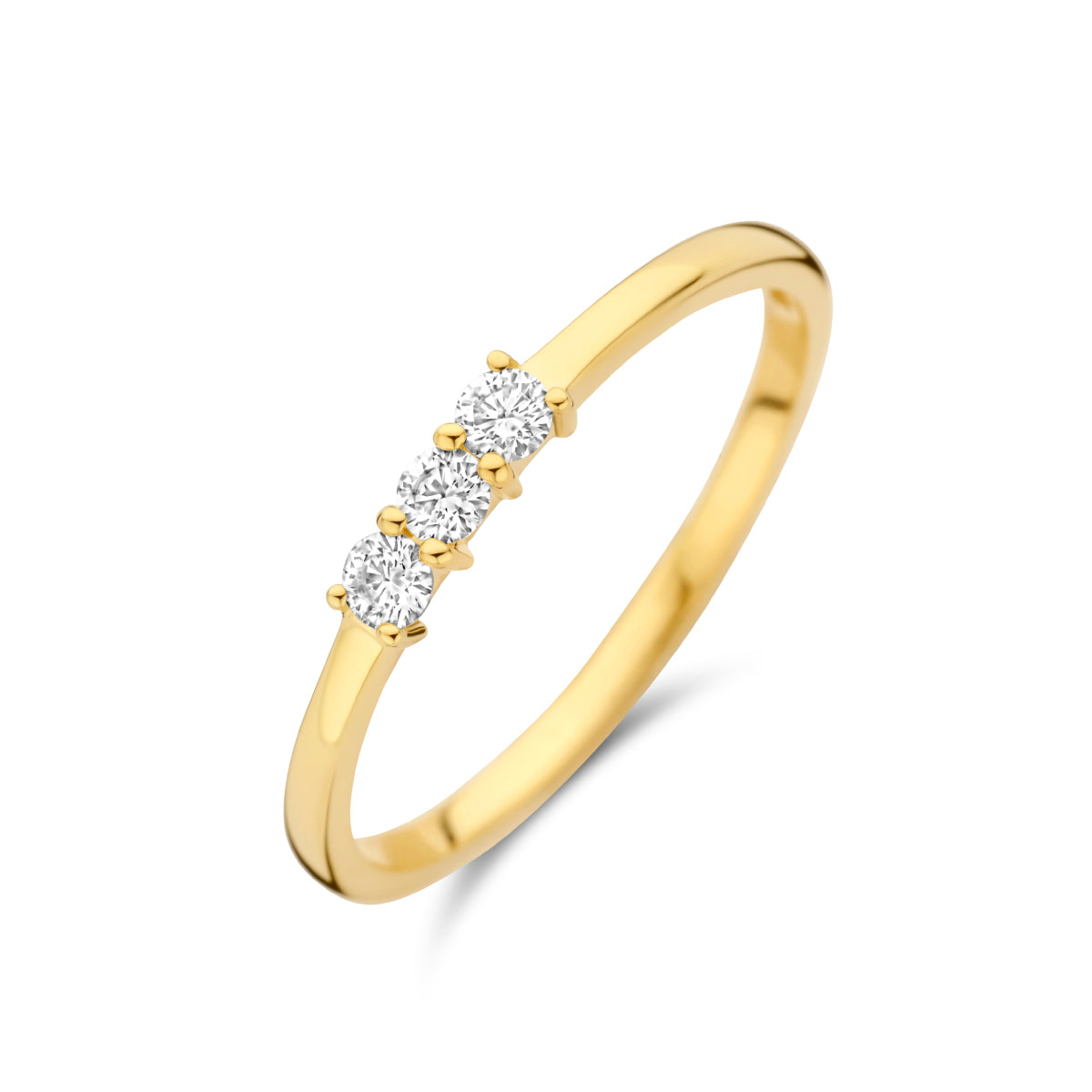 Ring trilogie diamant 0.15ct h si