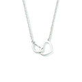 Zilver gerhodineerd colliers met hangers (armband) hartjes