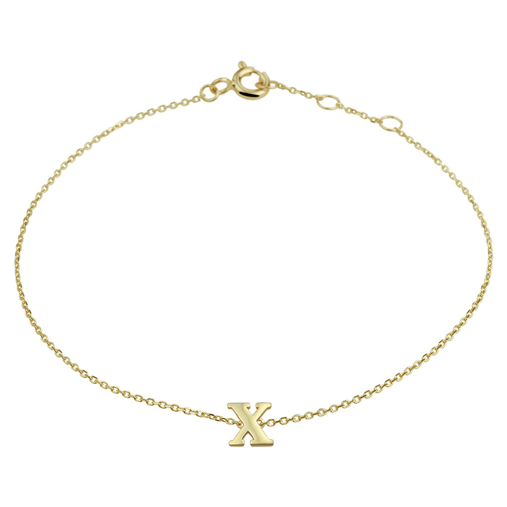 Armband letter 16.5 - 17.5 - 18.5 cm