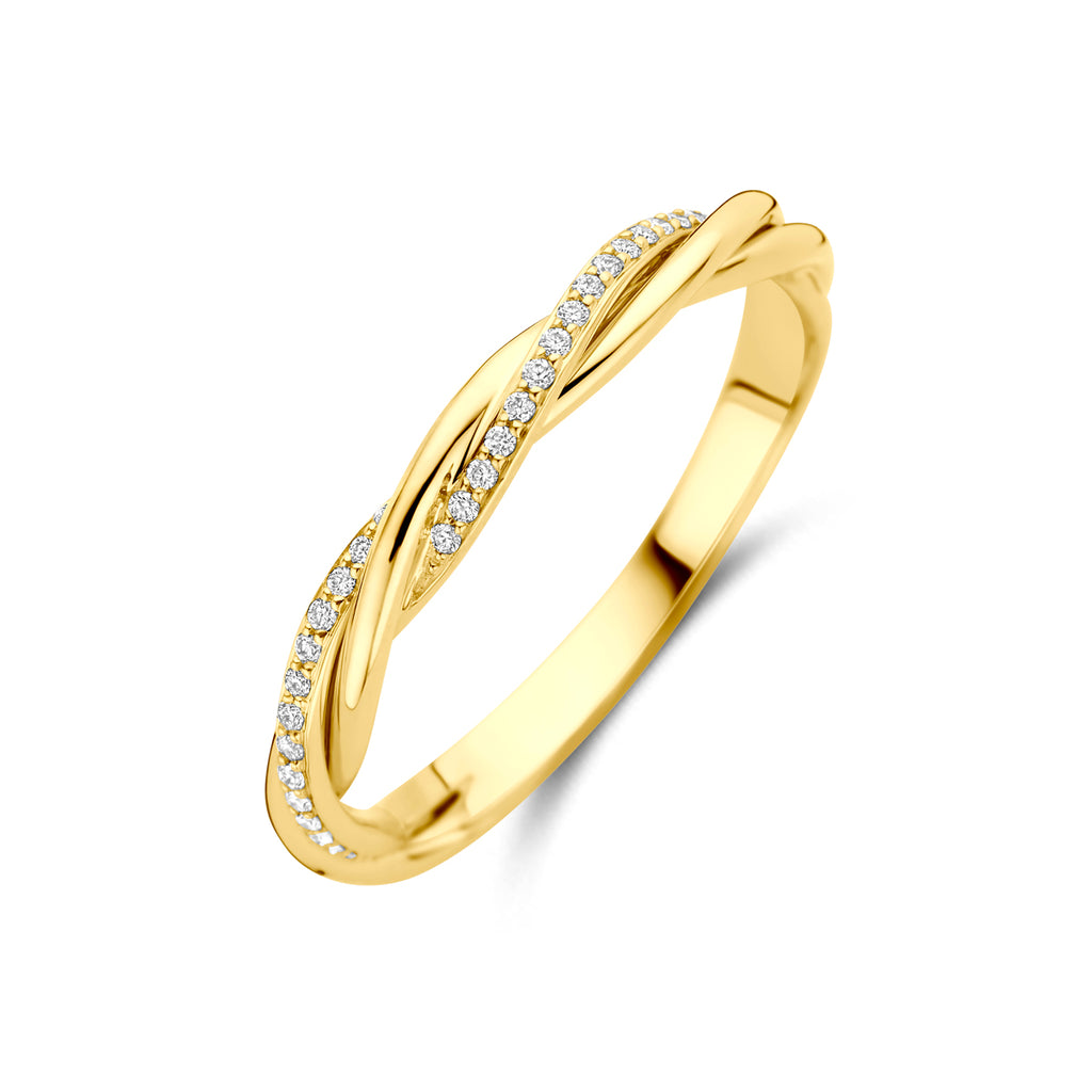 ring diamant 0.08ct h si