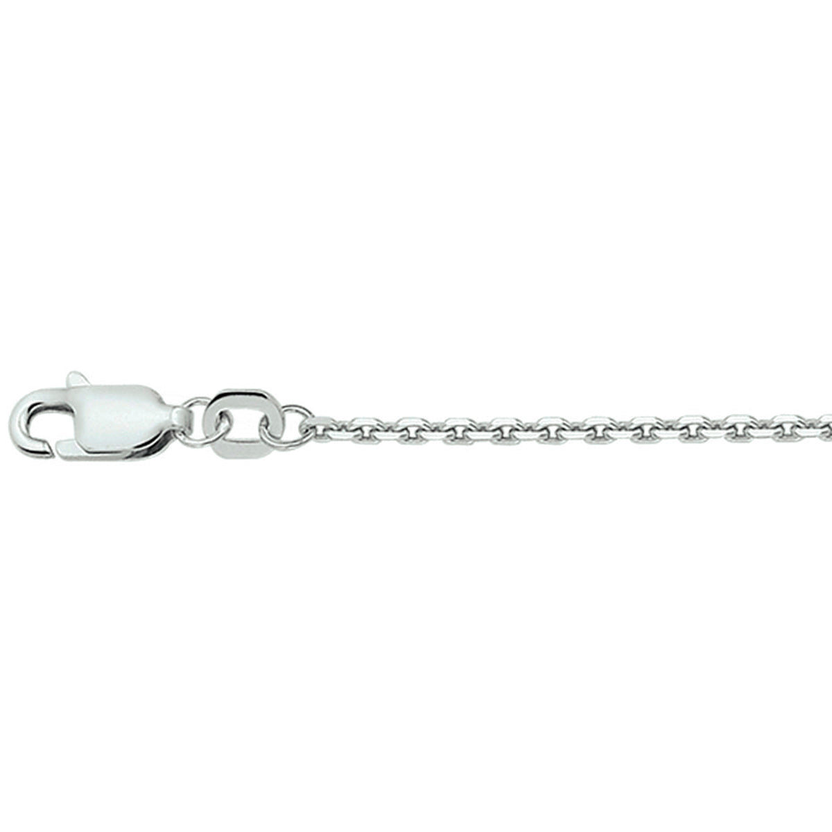 Collier anker gediamanteerd 1.6 mm
