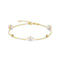 Armband bolletjes en parels 16.5 - 18.5 cm